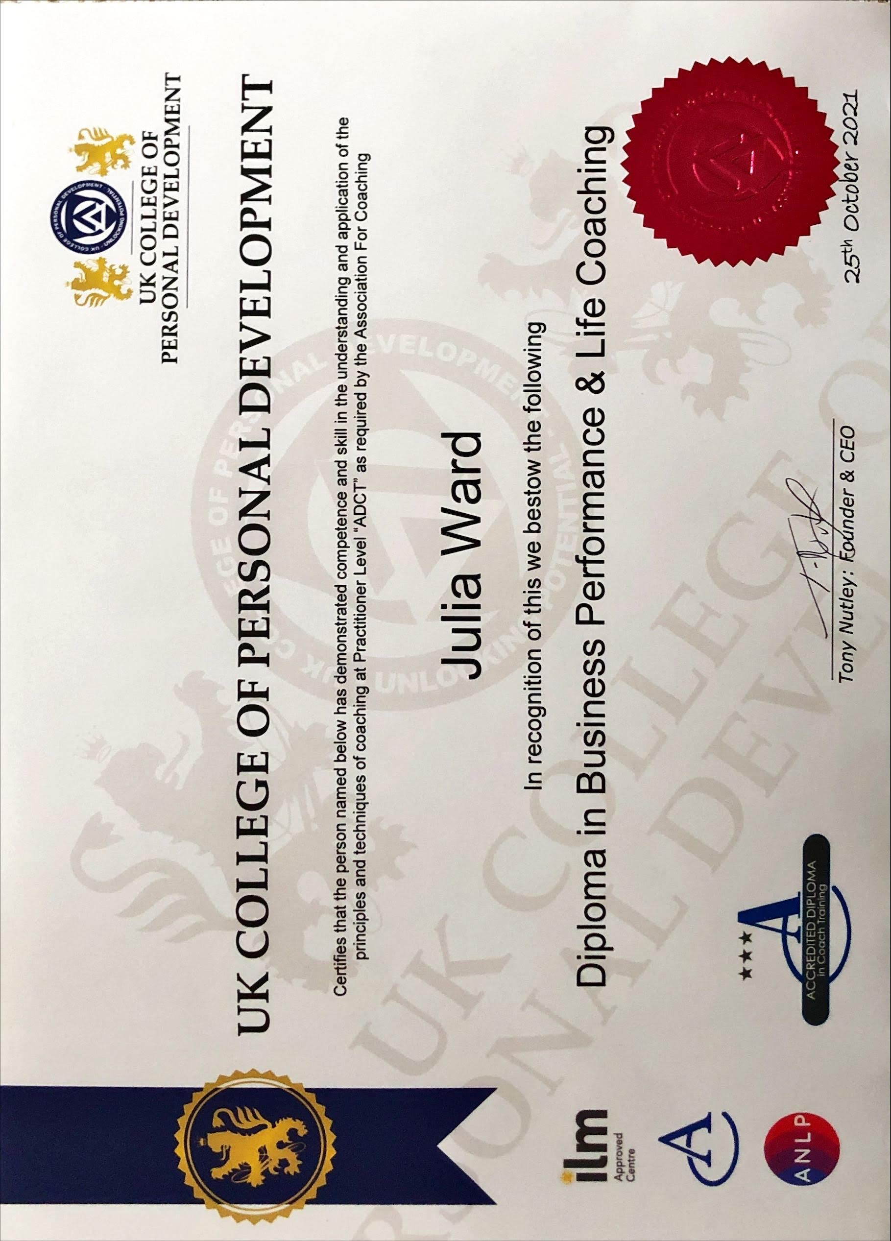 Business Coaching Performance Diploma